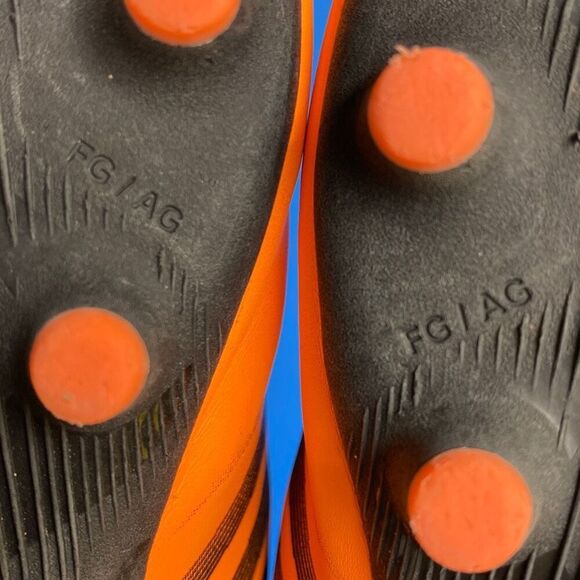 Puma Men's Orange & Black Puma Tacto II FG/AG Jr Athletic Shoes Size 2 - Picture 6 of 9